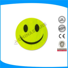 High visibility smile shape reflective label